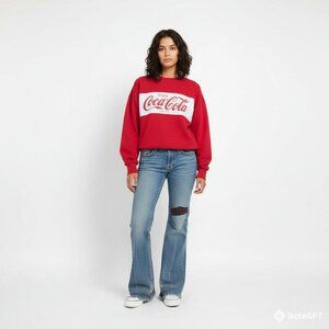 Vintage 1970s/80s Coca-Cola Sweatshirt – Enjoy Coca-Cola Red & White Pullover